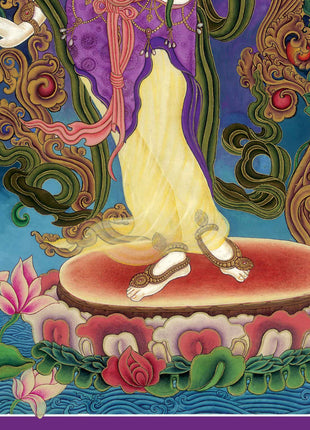 Tibetan Bodhisattva Padmapani Painting Print | Padmapani Lokeshwara Thangka Print