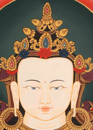 Avalokiteshvara Chengrezig Thangka | Yoga Meditation Canvas Art