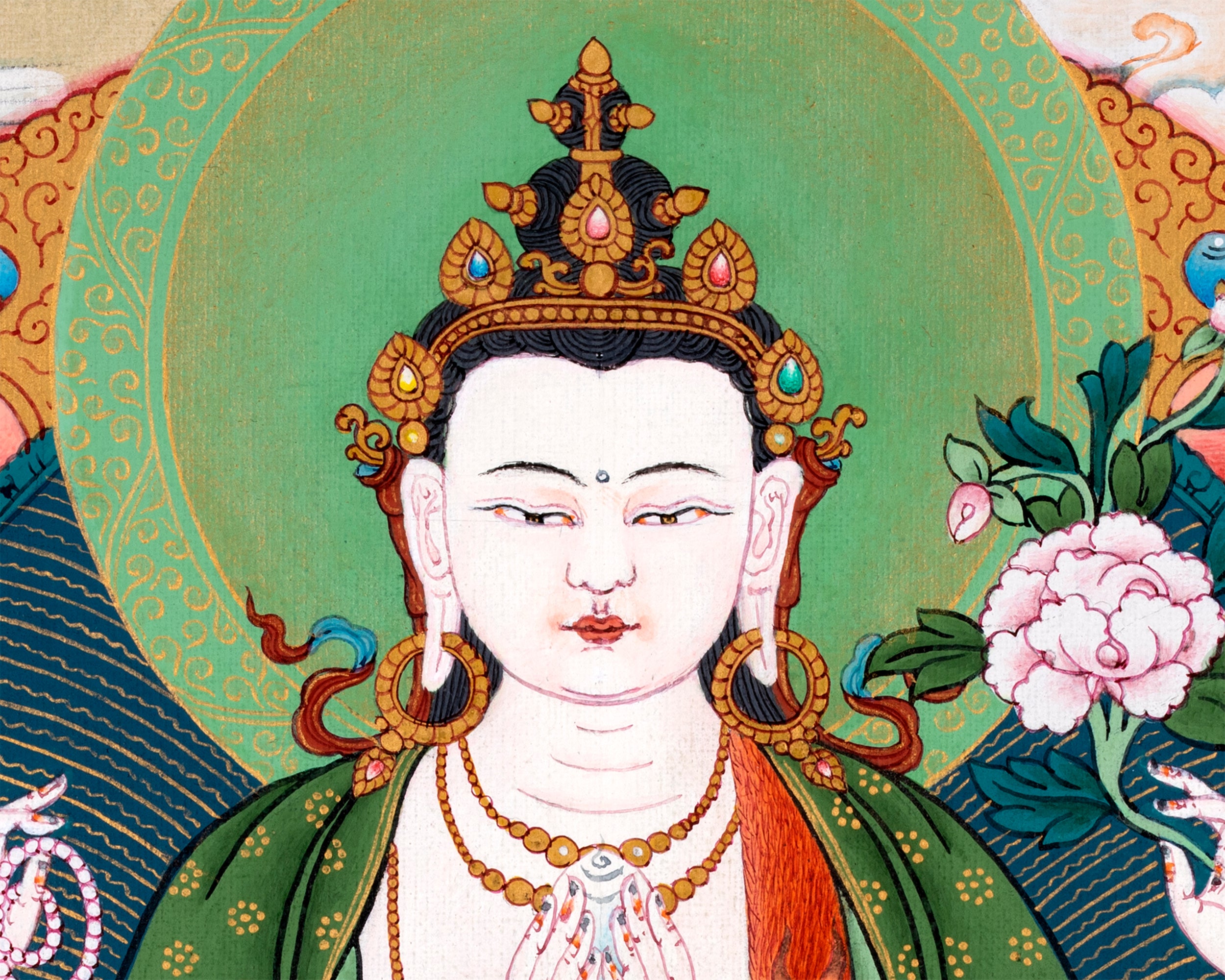 Chenrezig | Bodhisattva Thangka Painting | Buddhist Art