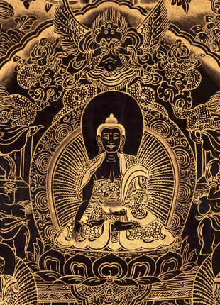 Gold Style Buddha Life Story Thangka | Religious Art | Wall Decors