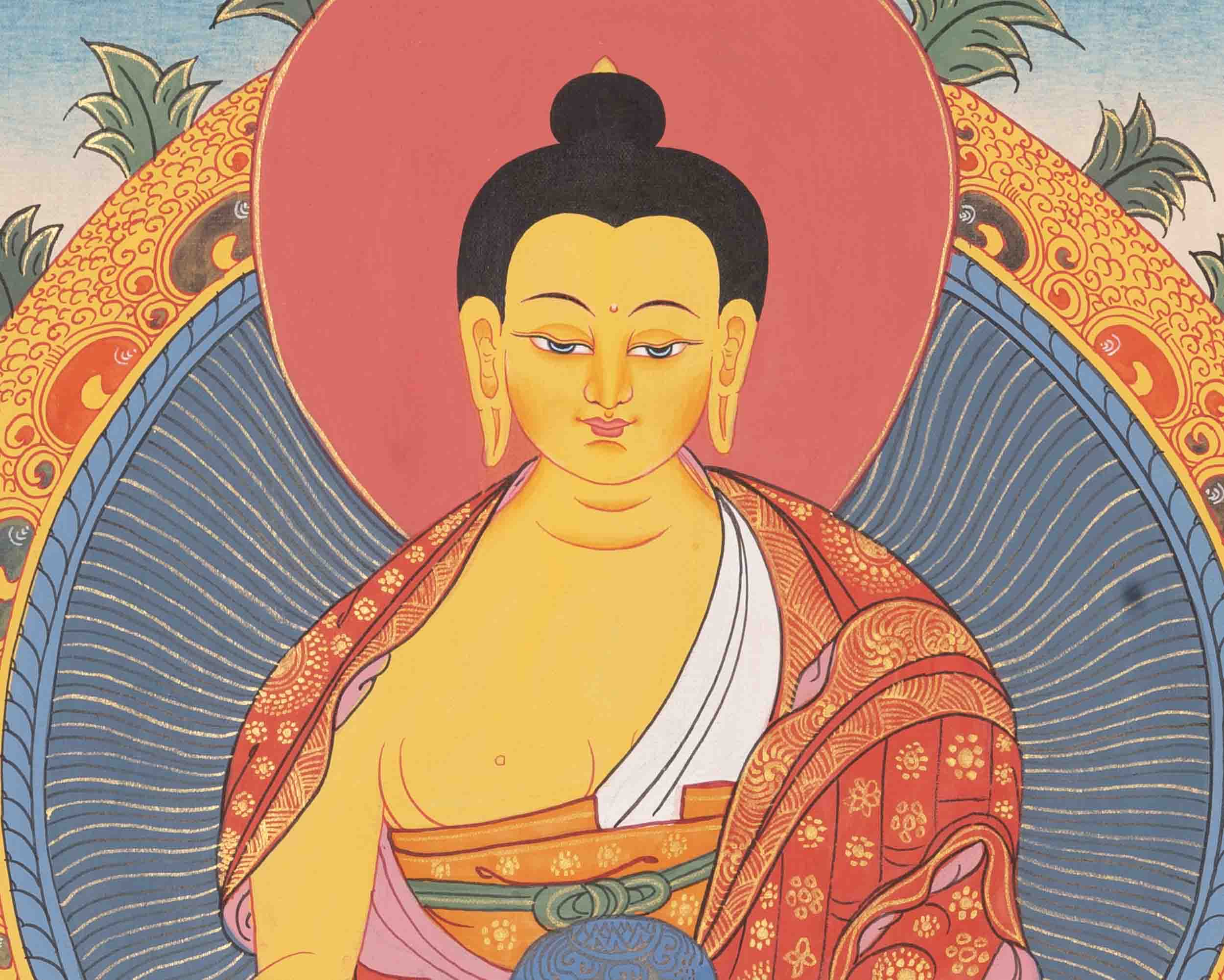 Shakyamuni Buddha Thangka | Traditional Painting | Wall Decors