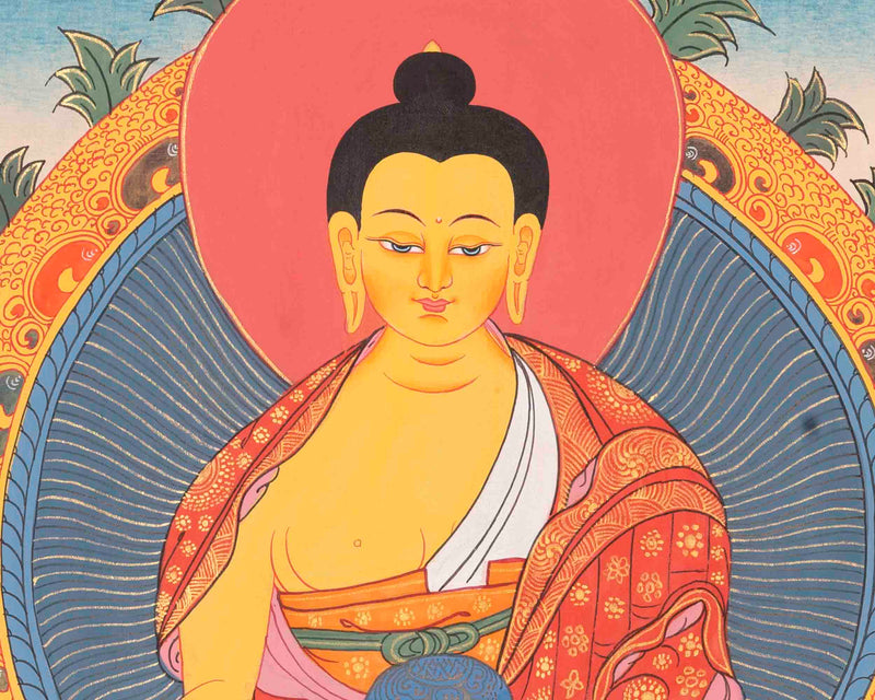 Shakyamuni Buddha Thangka | Traditional Painting | Wall Decors