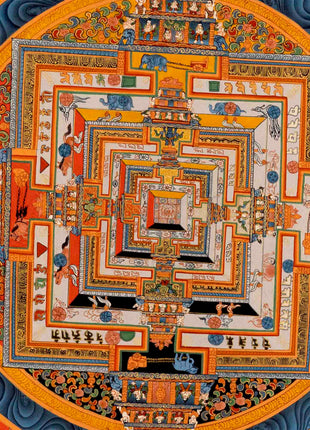 Kalachakra Mandala Tibetan Thangka | Zen Buddhism