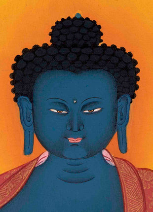 Medicine Buddha Thangka | Handpainted Buddhist Art | Wall Decors