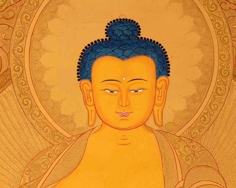 Tibetan Shakaymauni Thangka | Tibetan Buddha Artwork