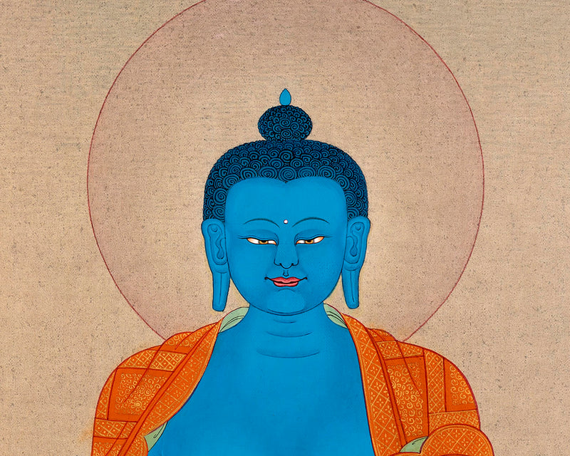 Blue Medicine Buddha | Lapis Lazuli | Tibetan Art Thangka