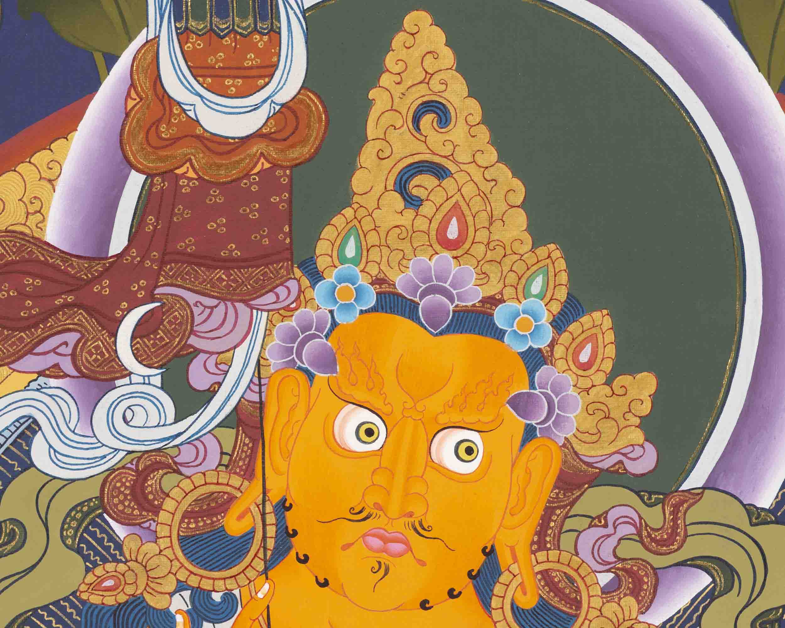 Namtose Thangka | Wealth Deity | Religious Wall Decors
