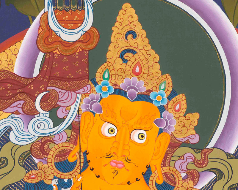 Namtose Thangka | Wealth Deity | Religious Wall Decors