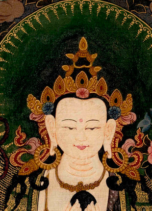 Avalokitesvara Chengrezig | Traditional Tibetan Thangka | Wall Decors