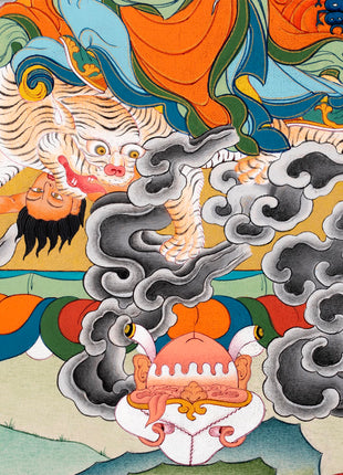 Dorje Drollo Thangka | Tibetan Thangka Painting | Buddhist Art