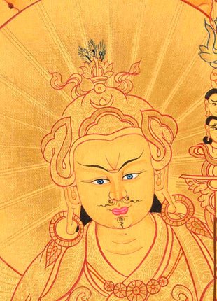 Guru Rinpoche Thangka | Hand Painted Buddhist Art | Wall Decors