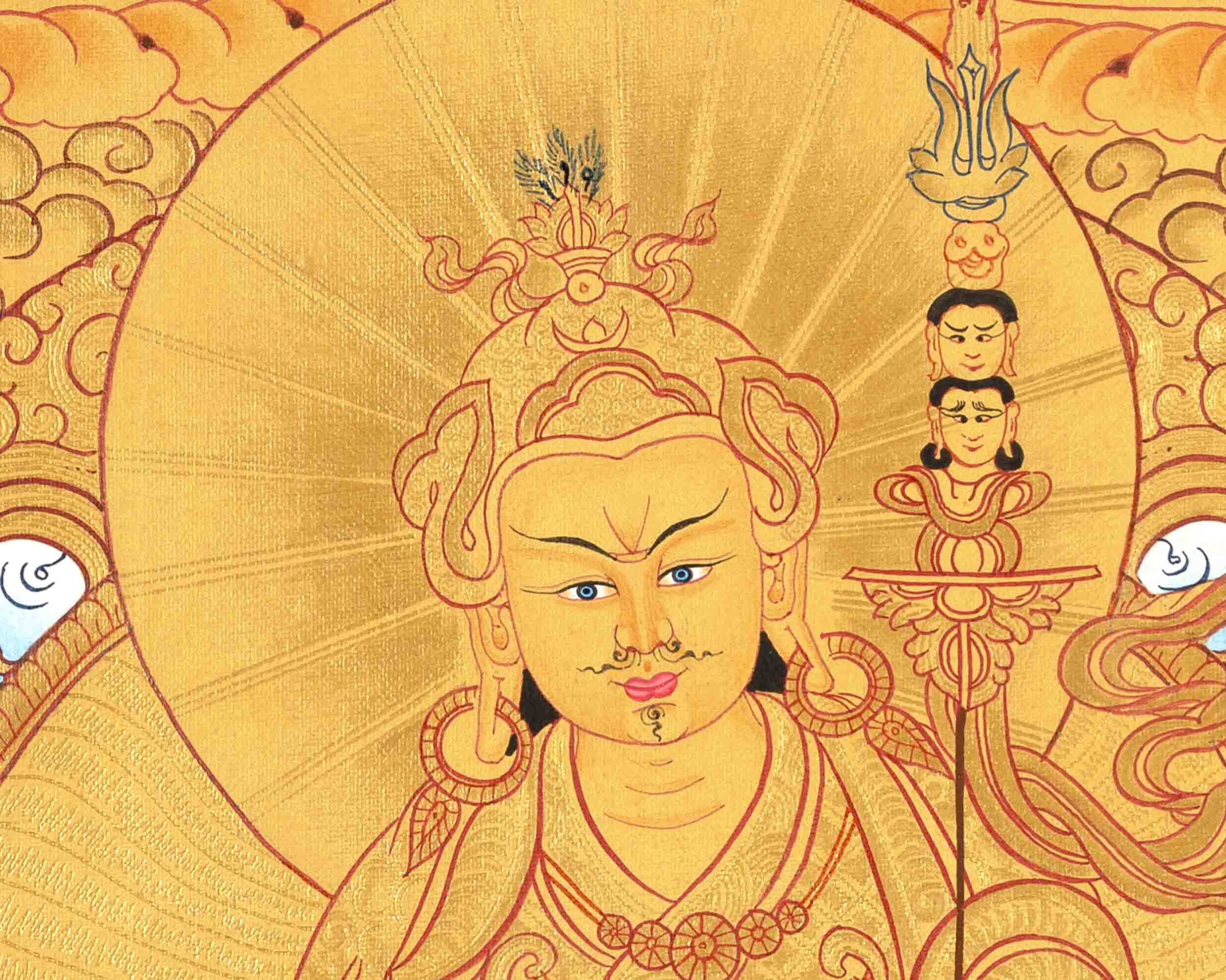 Guru Rinpoche Thangka | Hand Painted Buddhist Art | Wall Decors