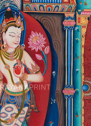 High-Quality Print Of Buddha Vairocana | Transcendent Buddha Of Vajrayana Buddhism