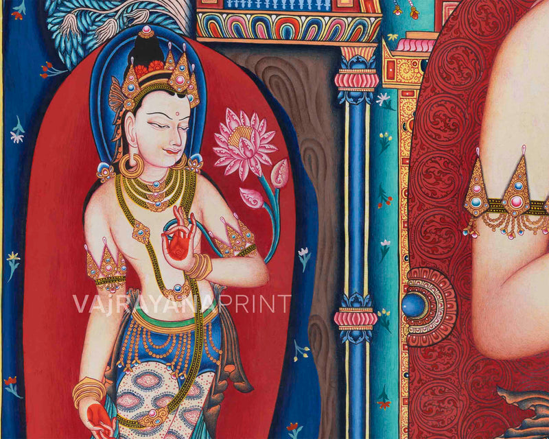 High-Quality Print Of Buddha Vairocana | Transcendent Buddha Of Vajrayana Buddhism