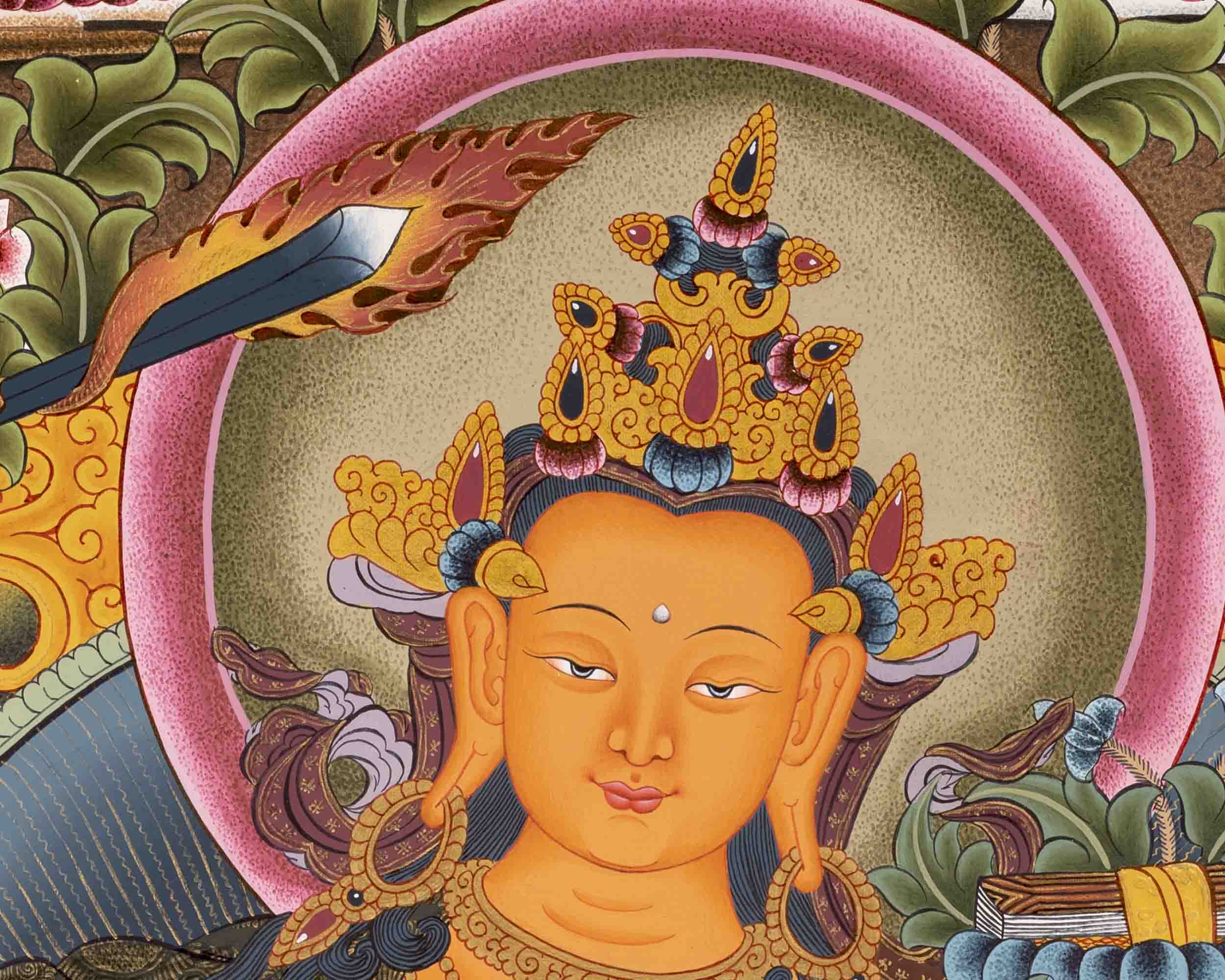 Religious Manjushree Thangka | Thangka Painting