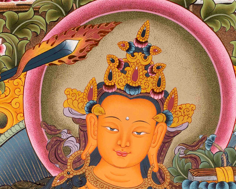 Religious Manjushree Thangka | Thangka Painting