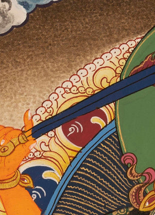 Manjushri Deity Thangka | Wall Hanging Decors