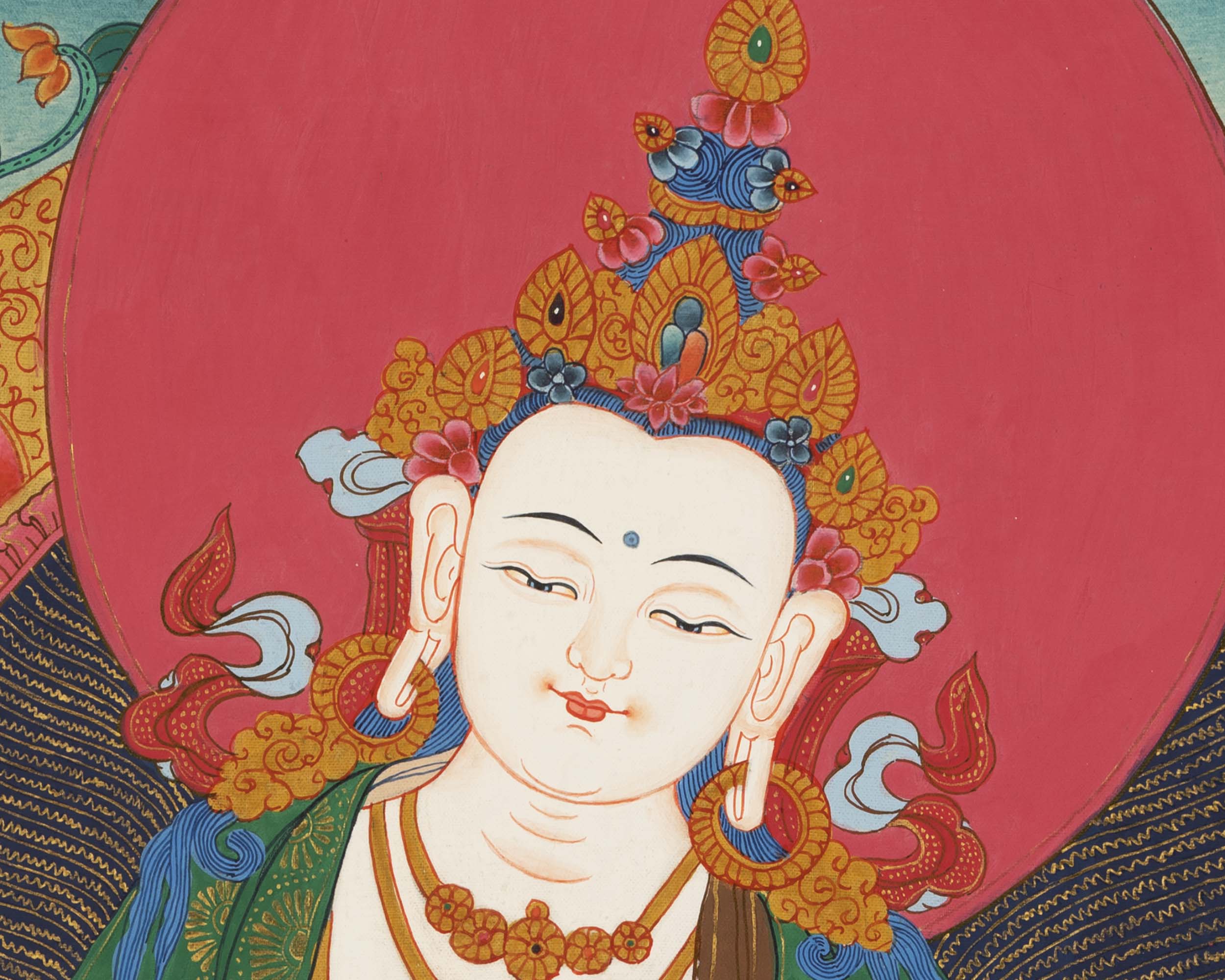 Colorful Vajarasattva Thangka | Mantra Deity