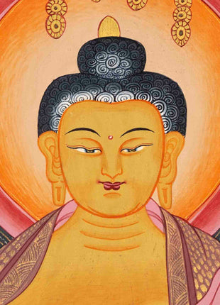 Shakyamuni Buddha Thangka | Tibetan Buddhist Painting