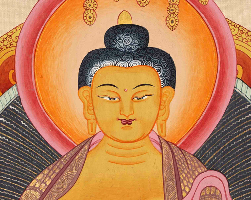 Shakyamuni Buddha Thangka | Tibetan Buddhist Painting