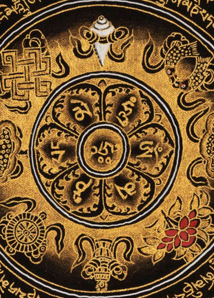 Auspicious Mantra Mandala | Traditional Thangka | Wall Decoration