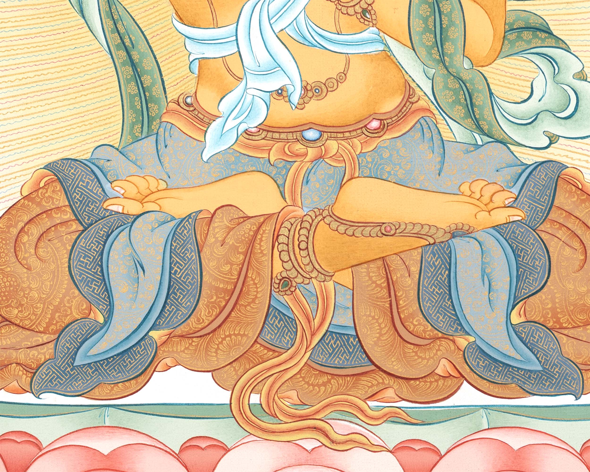 Bodhisattva Manjushree Print | Wall Hanging Thangka