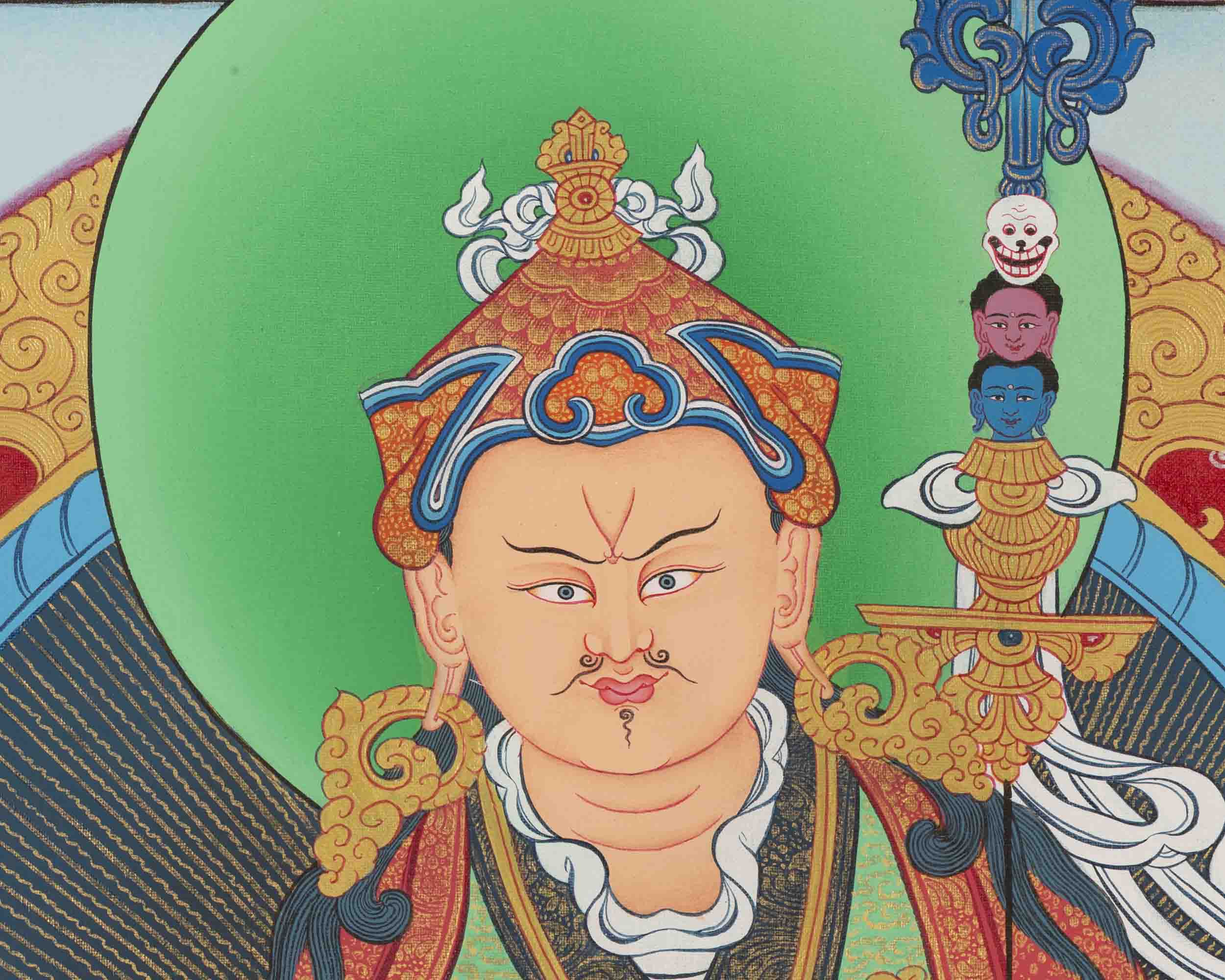 Guru Rinpoche Thangka | Wall Decor Painting