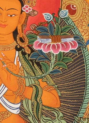 Arya Manjushre Thangka | Vajrayana Buddhism Painting