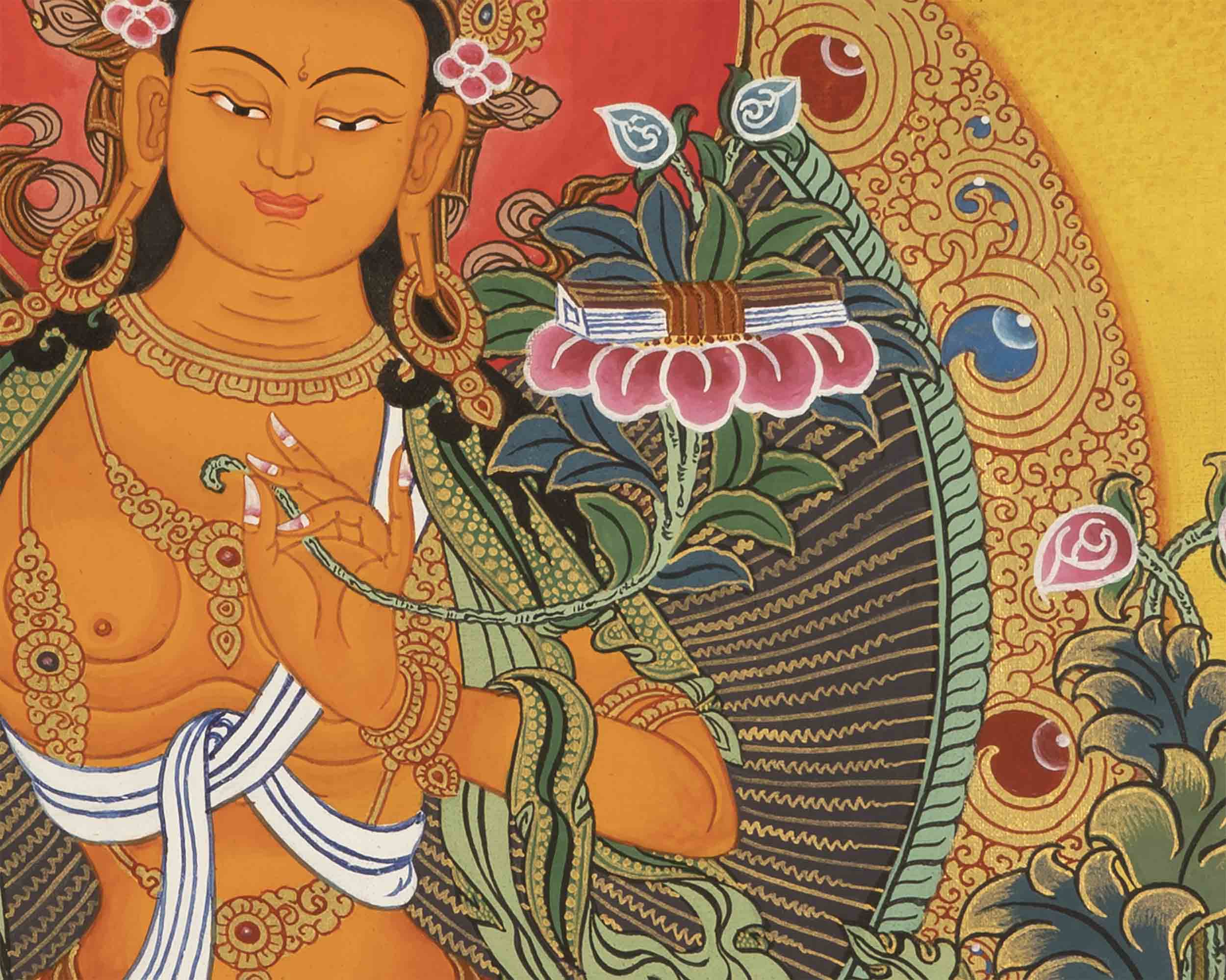 Arya Manjushre Thangka | Vajrayana Buddhism Painting