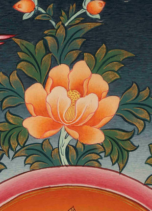 Chenresig Bodhisattva Thangka | Original Hand Painted Arya Bodhisattva Art
