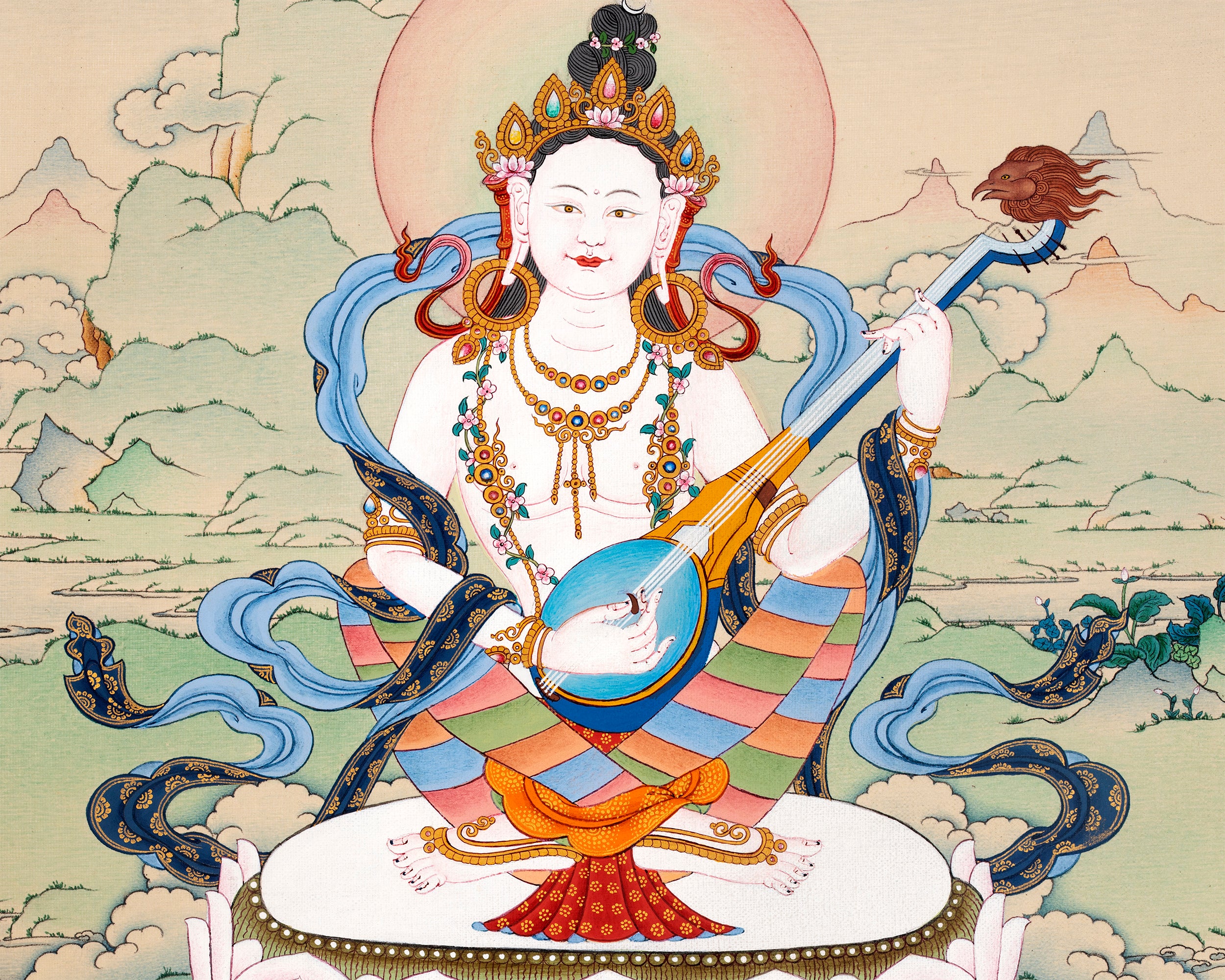 Dakini Saraswati | Yangchen Drolma Thangka
