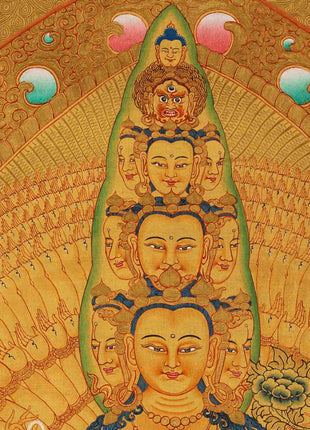 1000 Armed Avalokiteshvara Thangka | Gift For Buddhist