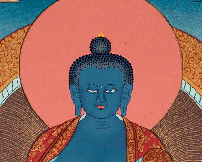 Healing Buddha | Medicine Buddha Thangka | Traditional Buddhist Art