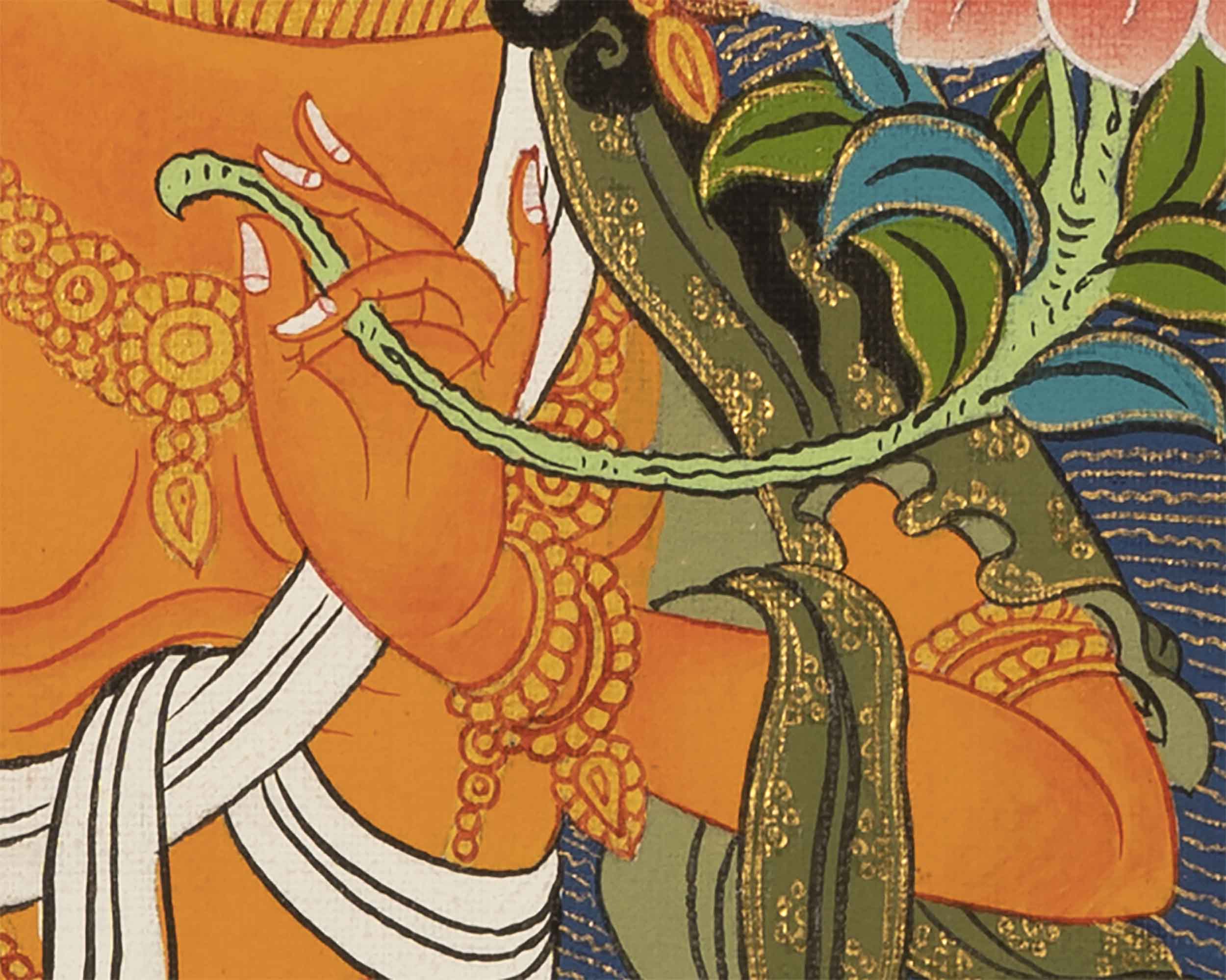 Manjushree Bodhisattva Thangka | Tibetan Wall Decor