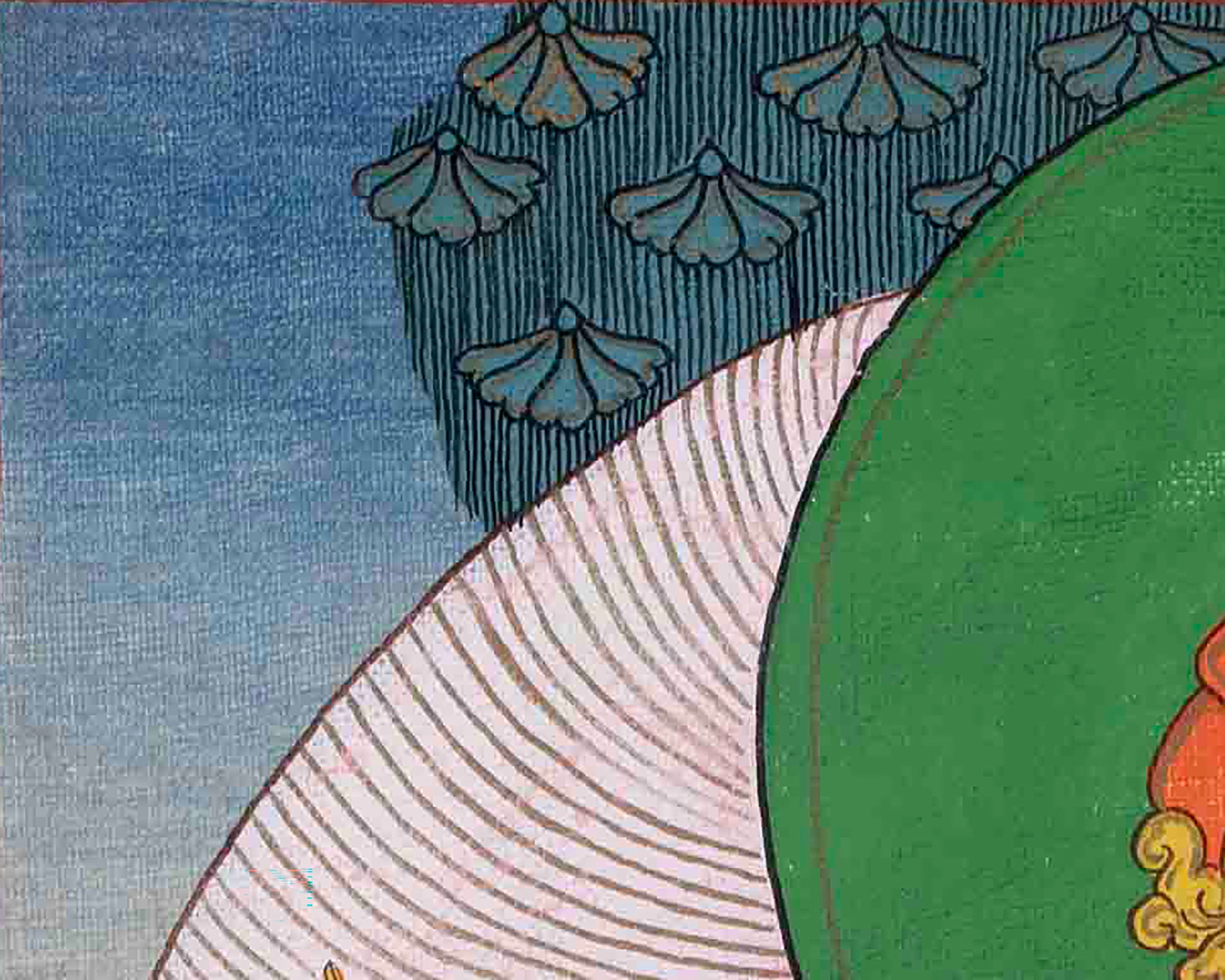 The Majesty of King Dza Thangka | Traditional Buddhist painting