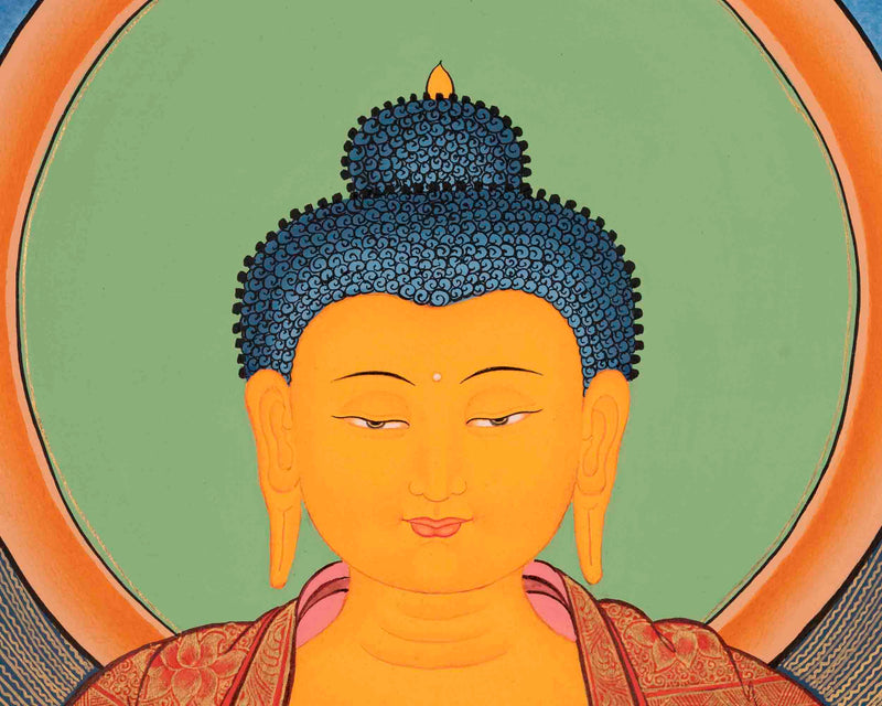 Shakyamuni Buddha Art | Traditional Tibetan Thangka | Wall Decors