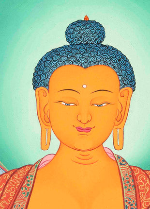 Shakyamuni Buddha Painting | Buddhist Religious Art | Buddhist Gift Idea