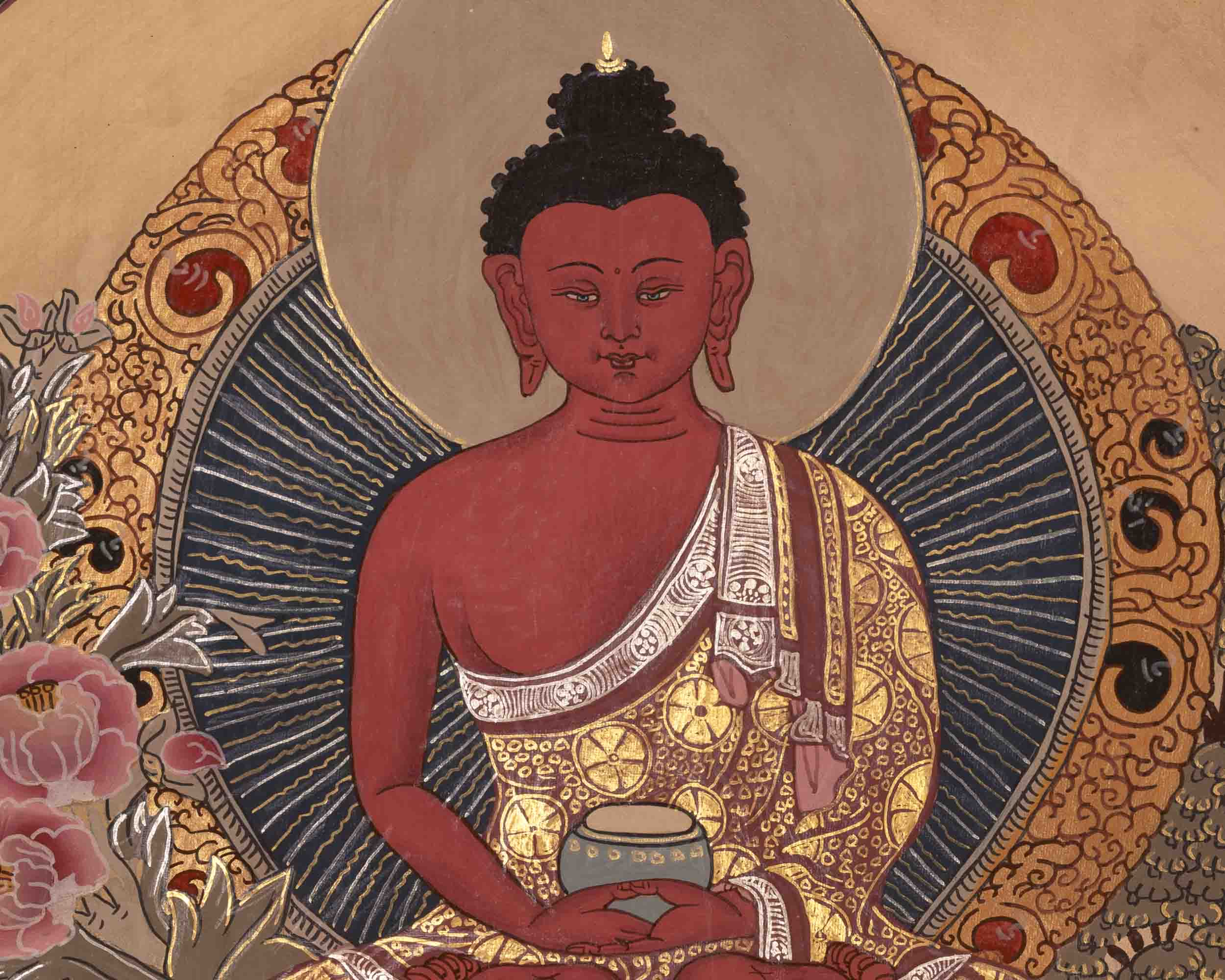 Amitabha Buddha Thangka | Traditional Buddhist Art | Wall Decors