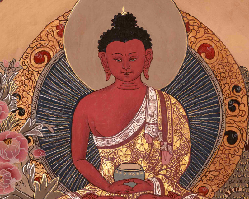 Amitabha Buddha Thangka | Traditional Buddhist Art | Wall Decors