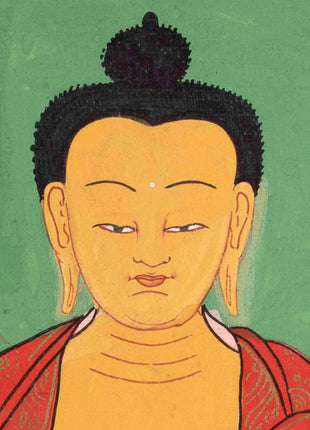 Vintage Shakyamuni Buddha Thangka | Original Tibetan Buddhist Art