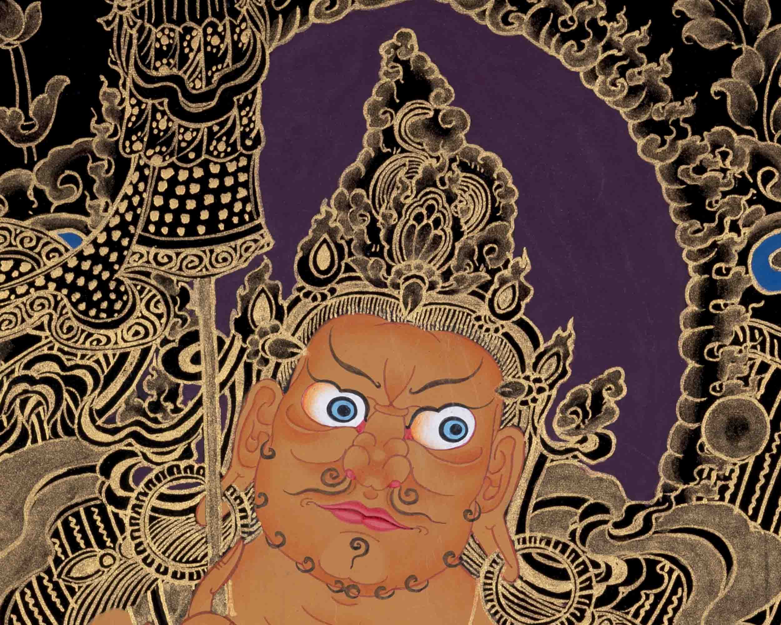 Namtose Thangka Painting | Original Hand Painting of Wealth Deity