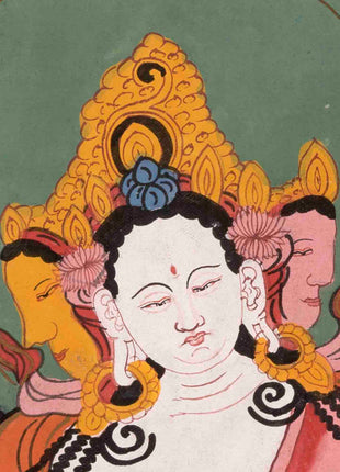 Basundhara Devi Thangka | Traditional Thangka Painting | Wall Decors