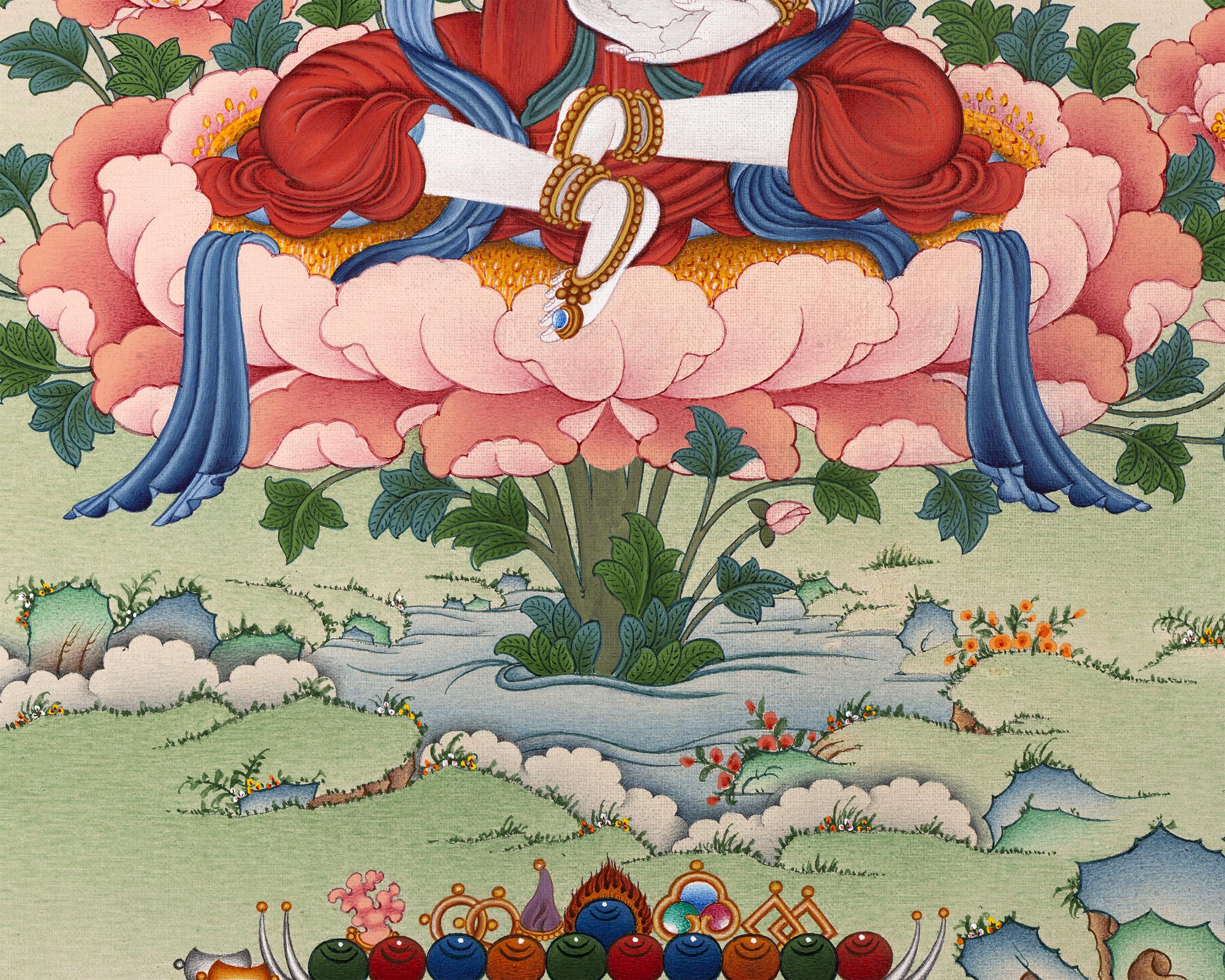 Mother Yeshe Tsogyal | Padmasambhava Consort | Tibetan Dakini Thangka Print