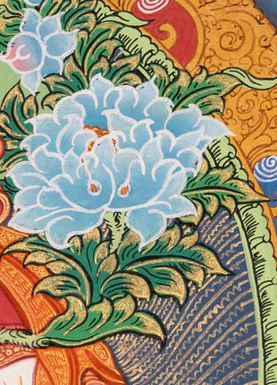 White Tara Thangka | Religious Buddhist Art | Wall Decors