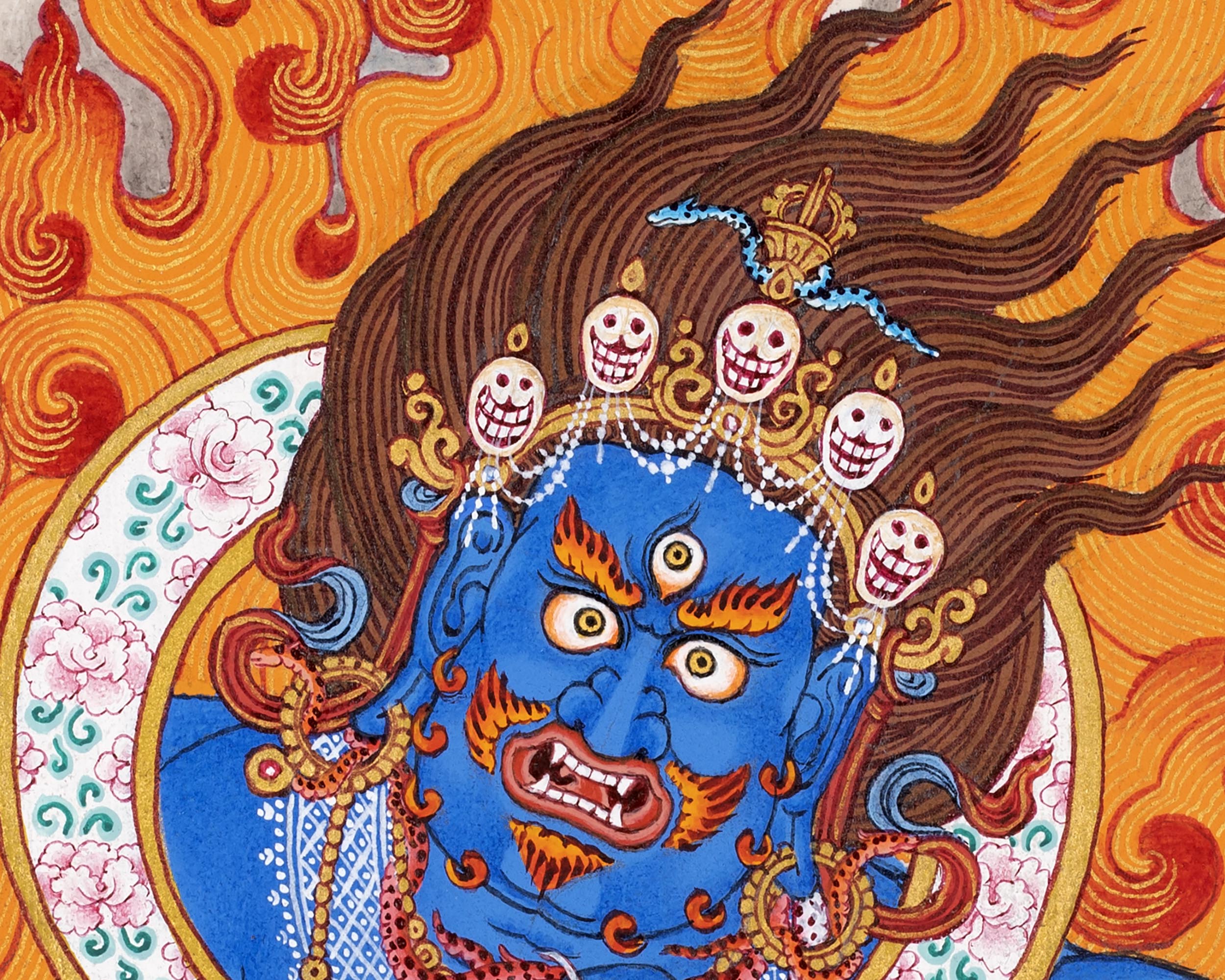Butadamara Thangka | Sakya Vajrapani  | Tibetan Buddhist Art