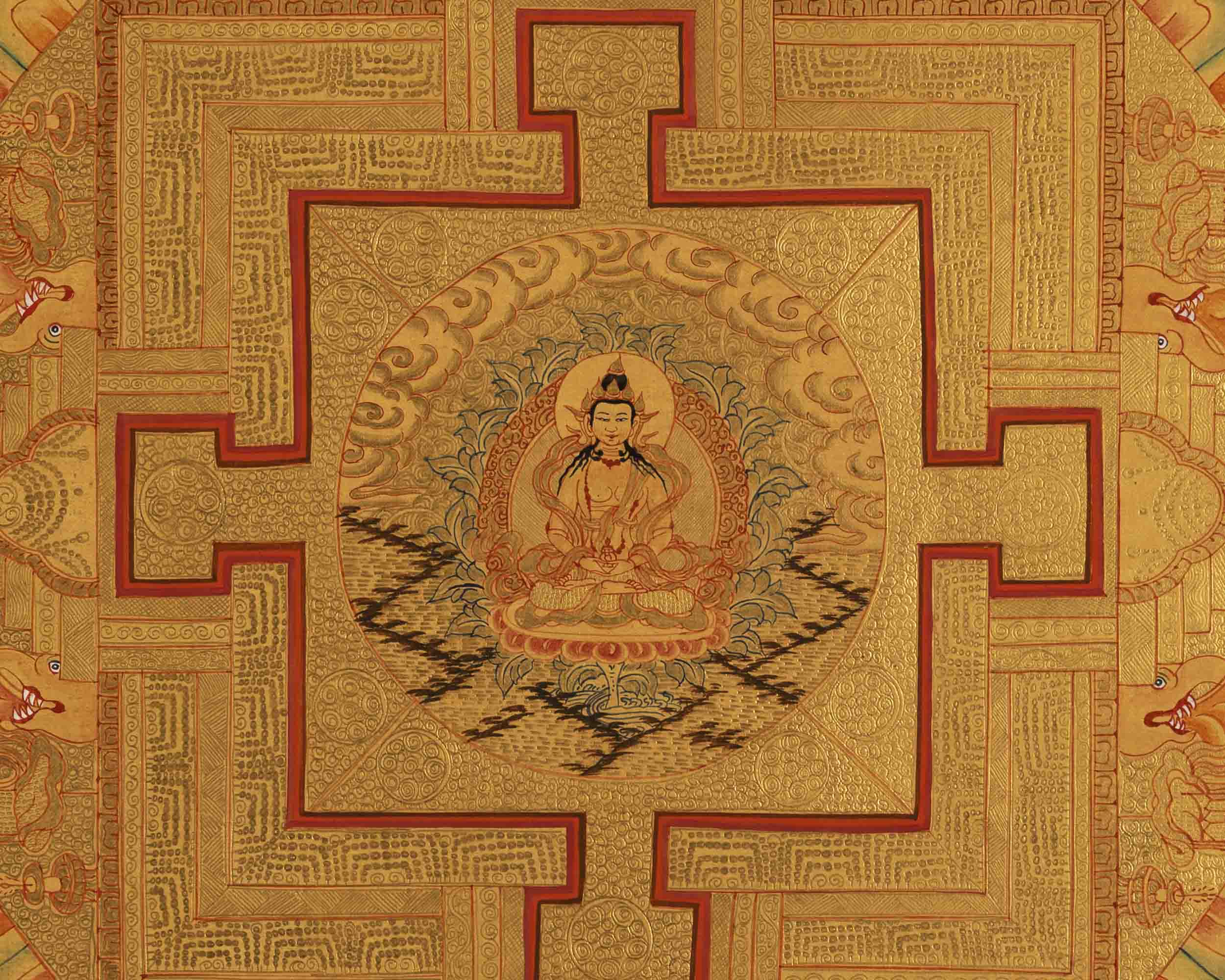 Vajrasattva Mandala Thangka | Buddhist Gift Ideas