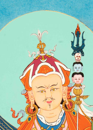 Guru Rinpoche Meditation Thangka | Traditional Buddhist Art