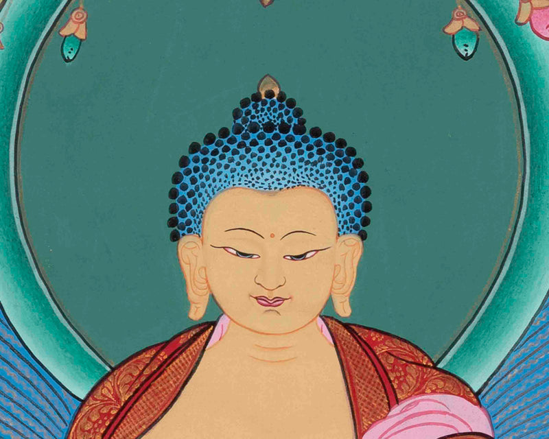 Shakyamuni Buddha Thangka | Buddhist Painting | Wall Hanging Decors