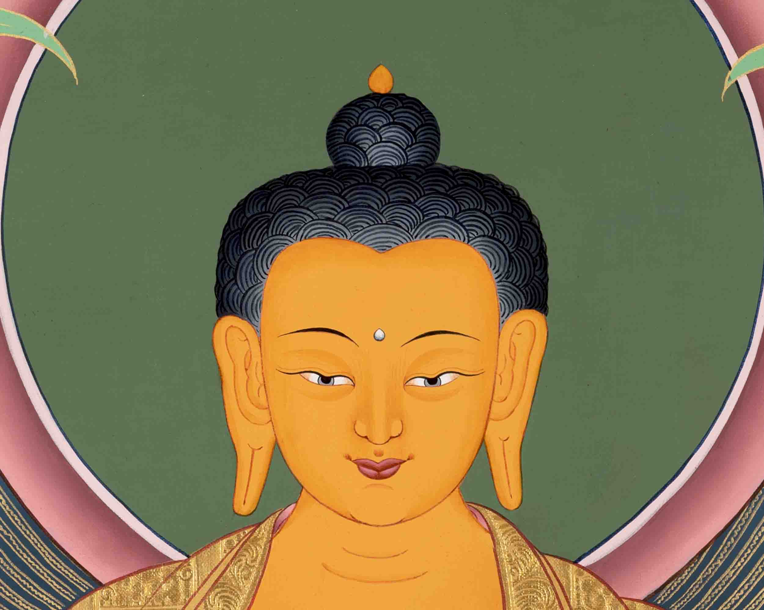 Religious Shakyamuni Buddha Thangka  | Buddhist Art | Wall Decors