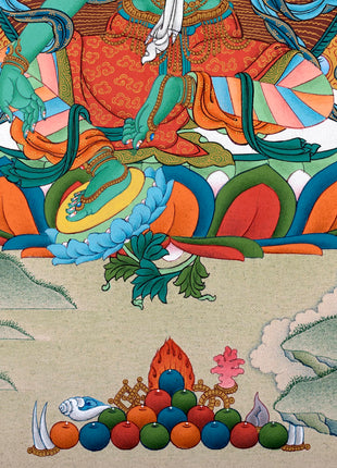 Mother Green Tara Thangka | Tibetan Buddhist Painting
